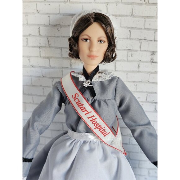 Barbie Other - Mattel Barbie Signature Florence Nightingale Inspiring Women Doll Lamp Displayed